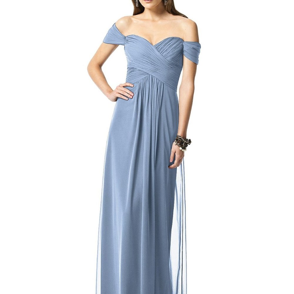 Dessy 2844...Formal / Special Occasion Dress...Cloudy ..Size 0...NWT